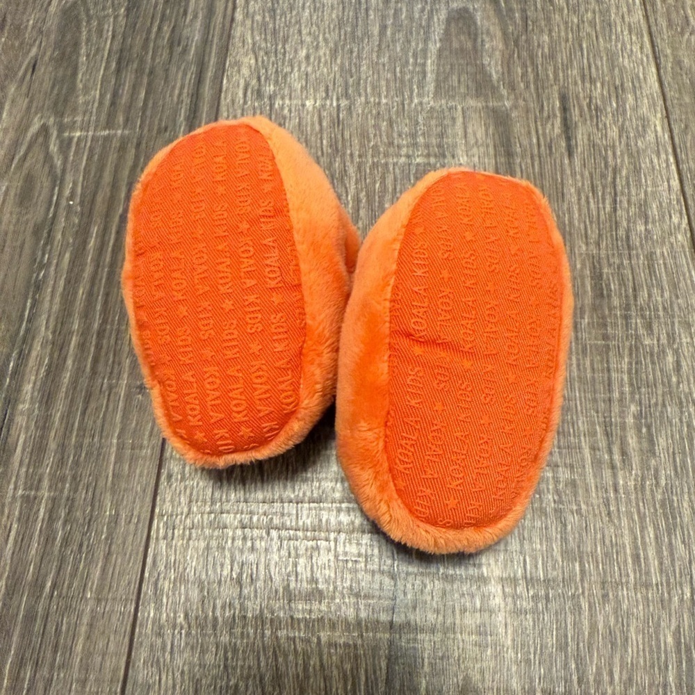 Koala Baby 0-6 Months Plush Halloween Jack-o-Lantern Pumpkin Booties Boy Girl - Picture 2 of 2